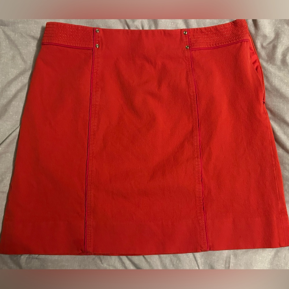 White House Black Market Red Pencil Mini Skirt for Cocktail